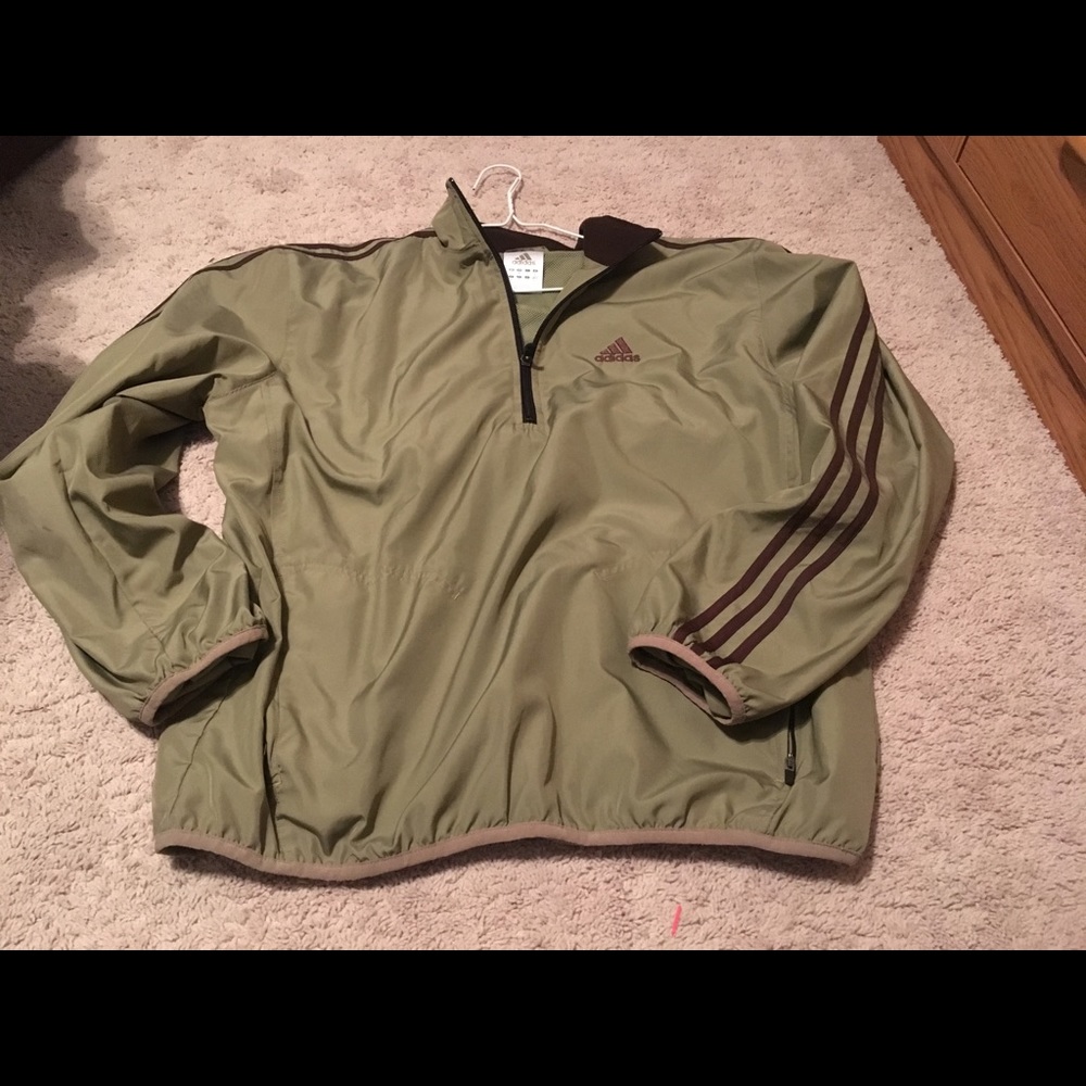 Men’s tan medium adidas jacket